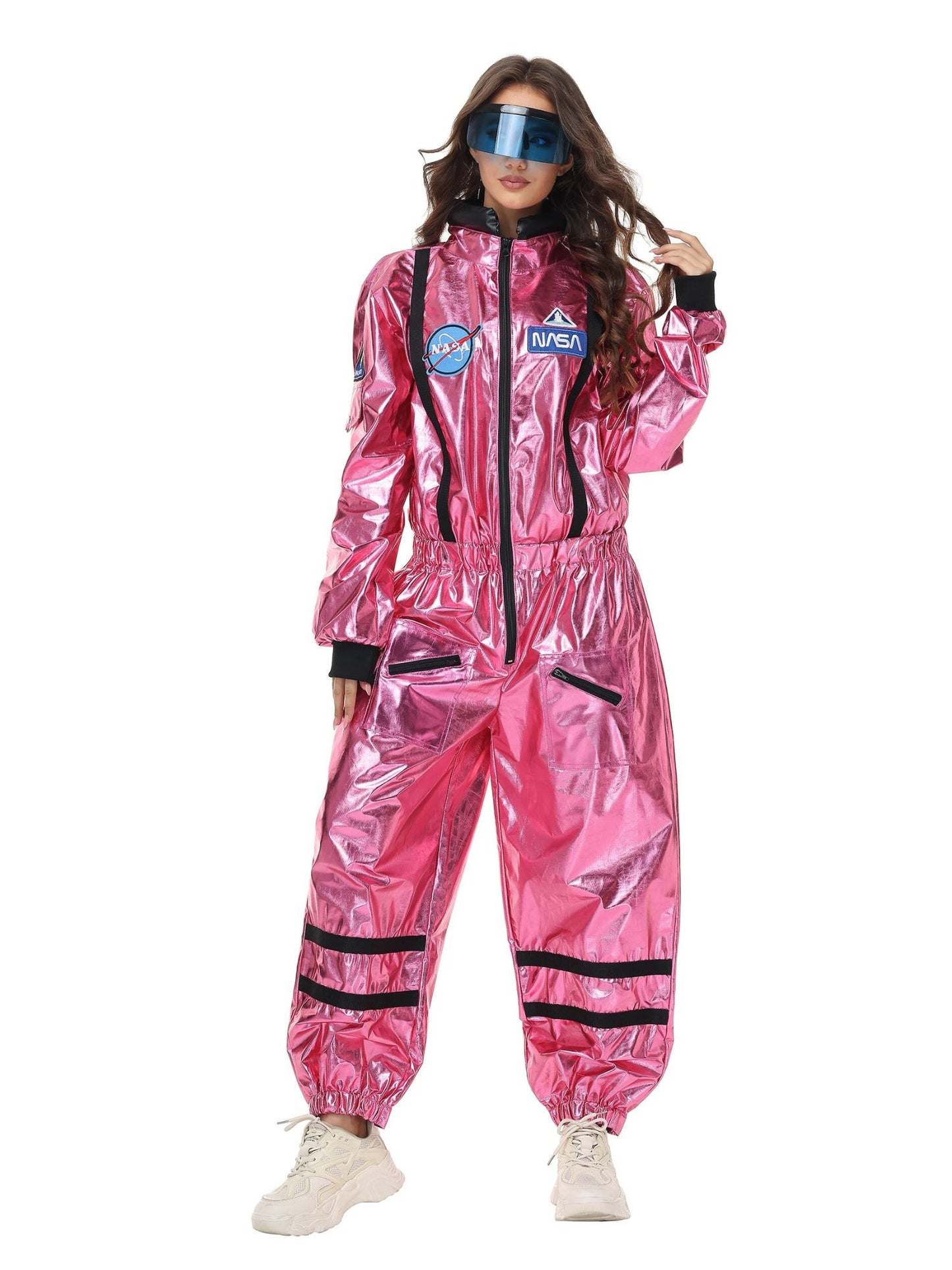 Ronderf | Frauen Astronauten Kostüm | Space Jumpsuit mit Visier